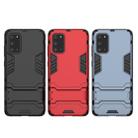 For Galaxy S20+ Shockproof PC + TPU Protective Case with Invisible Holder(Red) - 6