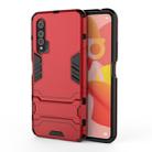For Huawei Nova 6 5G Shockproof PC + TPU Protective Case with Invisible Holder(Red) - 1