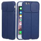 Litchi Texture Sliding Camshield TPU Protective Phone Case For iPhone 6 Plus(Blue) - 1