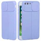 Litchi Texture Sliding Camshield TPU Protective Phone Case For iPhone 8 Plus & 7 Plus(Light Purple) - 1