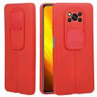 For Xiaomi Poco X3 Litchi Texture Sliding Camshield TPU Protective Phone Case(Red) - 1