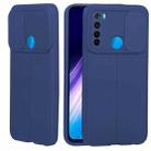 For Xiaomi Redmi Note 8 Litchi Texture Sliding Camshield TPU Protective Phone Case(Blue) - 1