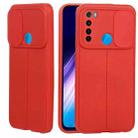 For Xiaomi Redmi Note 8 Litchi Texture Sliding Camshield TPU Protective Phone Case(Red) - 1