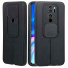 For Xiaomi Redmi Note 8 Pro Litchi Texture Sliding Camshield TPU Protective Phone Case(Black) - 1