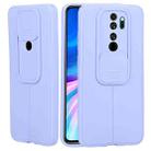 For Xiaomi Redmi Note 8 Pro Litchi Texture Sliding Camshield TPU Protective Phone Case(Light Purple) - 1