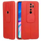 For Xiaomi Redmi Note 8 Pro Litchi Texture Sliding Camshield TPU Protective Phone Case(Red) - 1