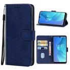 Leather Phone Case For Oukitel C16 Pro(Blue) - 1