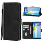 Leather Phone Case For vivo Y01(Black) - 1