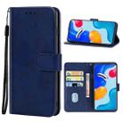 Leather Phone Case For Xiaomi Redmi Note 11S/Note 11 Global(Blue) - 1