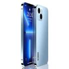 Stainless Steel Frame + PC Phone Case For iPhone 13(Blue) - 1