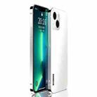 Stainless Steel Frame + PC Phone Case For iPhone 13(Silver) - 1