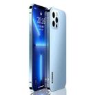 Stainless Steel Frame + PC Phone Case For iPhone 13 Pro Max(Blue) - 1