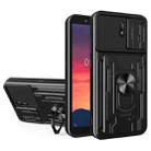 For Nokia C1 Sliding Camshield Card Phone Case(Black) - 1