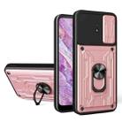 For Nokia C10 Sliding Camshield Card Phone Case(Rose Gold) - 1