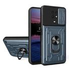 For Nokia G10 Sliding Camshield Card Phone Case(Grey) - 1