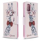 For Galaxy A71 Colored Drawing Pattern Horizontal Flip Leather Case with Holder & Card Slots & Wallet(Bear) - 1