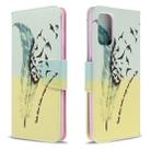 For Galaxy S20+ Colored Drawing Pattern Horizontal Flip Leather Case with Holder & Card Slots & Wallet(Feather) - 1