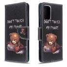 For Galaxy S20+ Colored Drawing Pattern Horizontal Flip Leather Case with Holder & Card Slots & Wallet(Bear) - 1