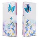 For Galaxy S20+ Colored Drawing Pattern Horizontal Flip Leather Case with Holder & Card Slots & Wallet(Pansy) - 1