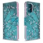 For Galaxy S20 Ultra Colored Drawing Pattern Horizontal Flip Leather Case with Holder & Card Slots & Wallet(Plum Blossom) - 1