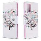 For Galaxy S20 Ultra Colored Drawing Pattern Horizontal Flip Leather Case with Holder & Card Slots & Wallet(Little Tree) - 1