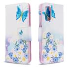 For Galaxy S20 Colored Drawing Pattern Horizontal Flip Leather Case with Holder & Card Slots & Wallet(Pansy) - 1