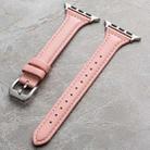 Genuine Leather Watch Band For Apple Watch Series 8&7 41mm / SE 2&6&SE&5&4 40mm / 3&2&1 38mm(Pink) - 1