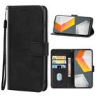 Leather Phone Case For vivo iQOO 9 SE(Black) - 1