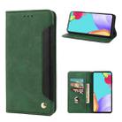 For Samsung Galaxy A23 5G Skin Feel Splicing Leather Phone Case(Green) - 1