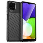 For Samsung Galaxy A22 Thunderbolt Shockproof TPU Phone Case(Black) - 1