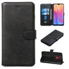 For Xiaomi Redmi 8A / Redmi 8 Classic Calf Texture Horizontal Flip PU Leather Case, with Holder & Card Slots & Wallet(Black) - 1