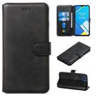 For OPPO A1k / Realme C2 Classic Calf Texture Horizontal Flip PU Leather Case, with Holder & Card Slots & Wallet(Black) - 1