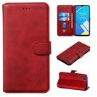 For OPPO A1k / Realme C2 Classic Calf Texture Horizontal Flip PU Leather Case, with Holder & Card Slots & Wallet(Red) - 1