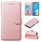 For OPPO A1k / Realme C2 Classic Calf Texture Horizontal Flip PU Leather Case, with Holder & Card Slots & Wallet(Rose Gold) - 1