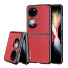 For Huawei P50 Pocket DUX DUCIS Fino Series PU + TPU Phone Case(Red) - 1