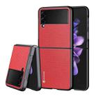 For Samsung Galaxy Z Flip3 5G DUX DUCIS Fino Series PU + TPU Phone Case(Red) - 1