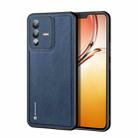 For vivo V23 5G / S12 DUX DUCIS Fino Series PU + TPU Phone Case(Blue) - 1