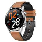 HAMTOD GT05 1.28 inch TFT Screen Smart Watch, Support Bluetooth Call / Sleep Monitoring(Brown Silver) - 1