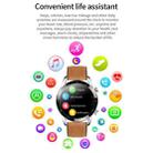 HAMTOD GT05 1.28 inch TFT Screen Smart Watch, Support Bluetooth Call / Sleep Monitoring(Brown Silver) - 9