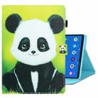 For Samsung Galaxy Tab A8 10.5 2021 Coloured Drawing Stitching Leather Tablet Case(Panda) - 1