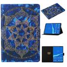 For Samsung Galaxy Tab A8 10.5 2021 Voltage Texture Coloured Drawing Pattern Leather Tablet Case(Blue Mandala) - 1