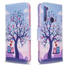 For Xiaomi Redmi Note 8T Colored Drawing Pattern Horizontal Flip Leather Case with Holder & Card Slots & Wallet(Tree) - 1