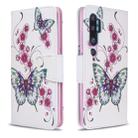 For Xiaomi CC9 Pro / Note 10 / Note 10 Pro Colored Drawing Pattern Horizontal Flip Leather Case with Holder & Card Slots & Wallet(Two Butterflies) - 1