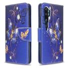 For Xiaomi CC9 Pro / Note 10 / Note 10 Pro Colored Drawing Pattern Horizontal Flip Leather Case with Holder & Card Slots & Wallet(Purple Butterfly) - 1