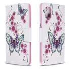 For Galaxy A51 Colored Drawing Pattern Horizontal Flip Leather Case with Holder & Card Slots & Wallet(Two Butterflies) - 1
