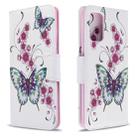 For Galaxy S20 Ultra Colored Drawing Pattern Horizontal Flip Leather Case with Holder & Card Slots & Wallet(Two Butterflies) - 1