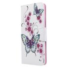 For Galaxy S20 Ultra Colored Drawing Pattern Horizontal Flip Leather Case with Holder & Card Slots & Wallet(Two Butterflies) - 2