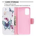 For Galaxy S20 Ultra Colored Drawing Pattern Horizontal Flip Leather Case with Holder & Card Slots & Wallet(Two Butterflies) - 5