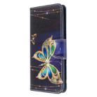For Galaxy S20 Ultra Colored Drawing Pattern Horizontal Flip Leather Case with Holder & Card Slots & Wallet(Golden Butterfly) - 2