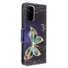 For Galaxy S20 Ultra Colored Drawing Pattern Horizontal Flip Leather Case with Holder & Card Slots & Wallet(Golden Butterfly) - 3